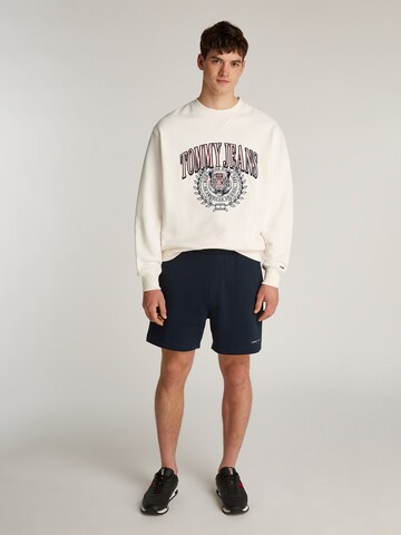 Tommy Jeans Sweatshirt 'TIGER' in Weiß: Vorderseite