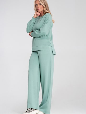 Sweat-shirt 'M1203' Figl en vert