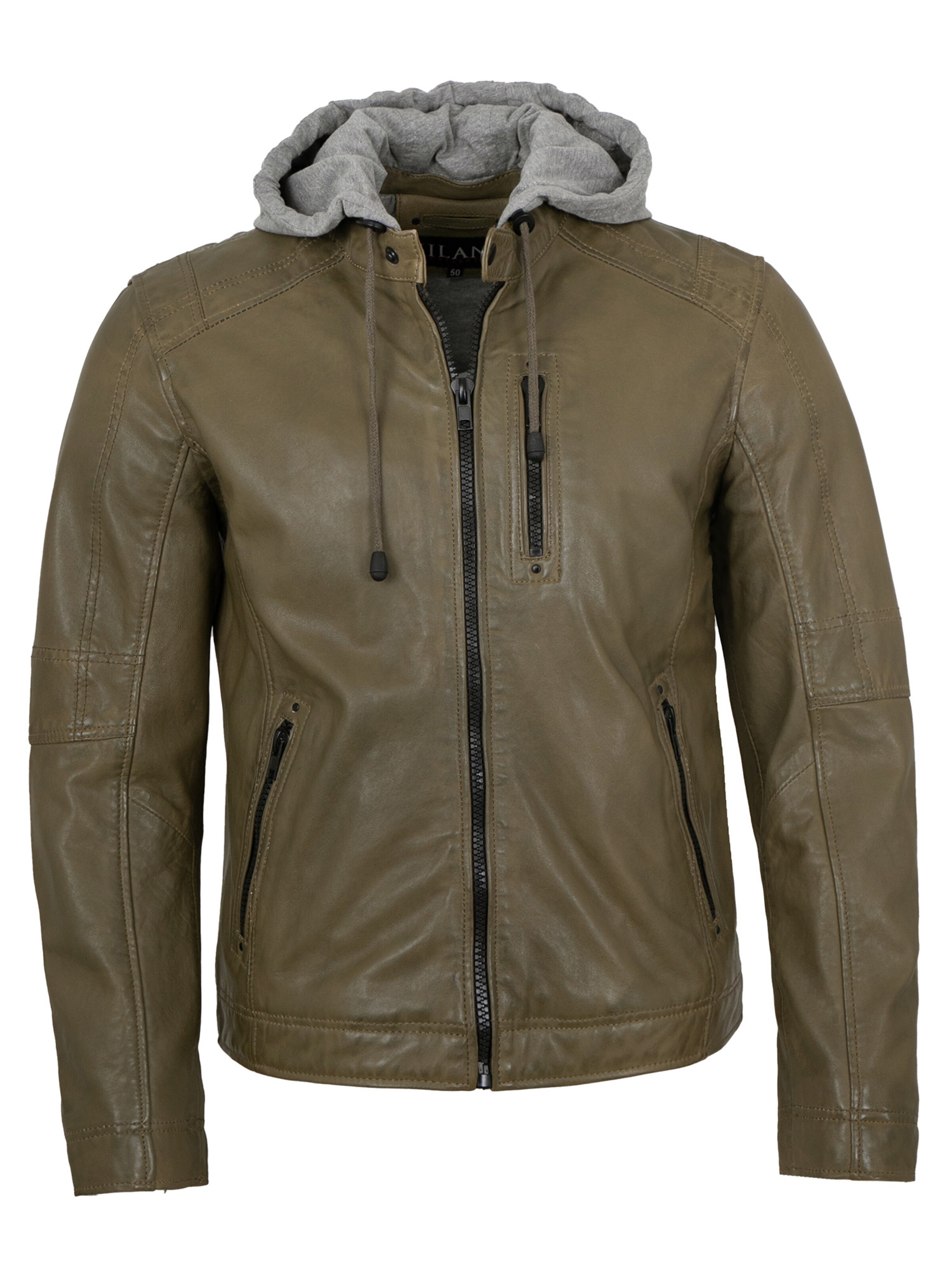 Jilani Between-Season Jacket 'Harland' in Green: front