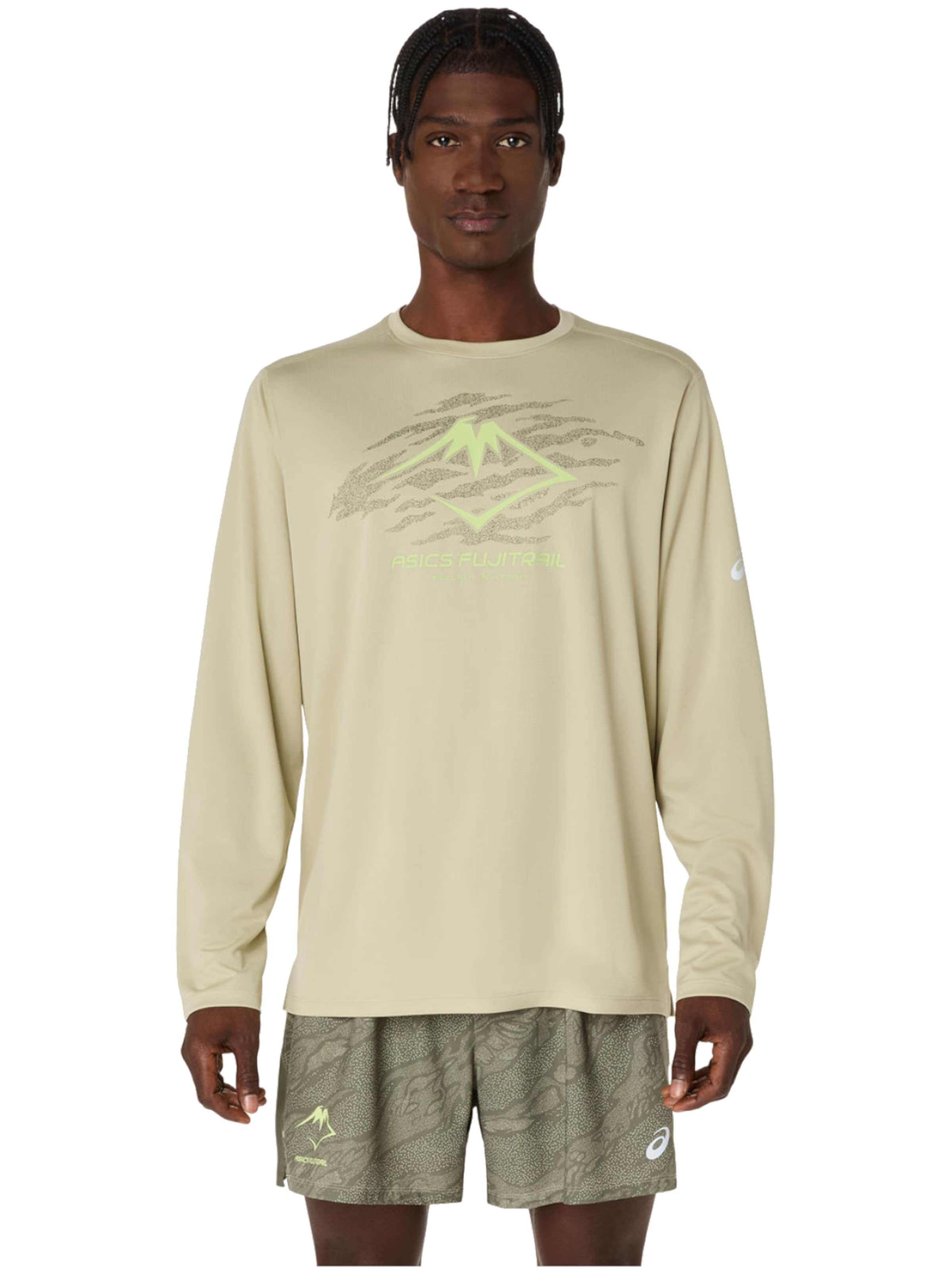 ASICS Shirt 'ASICS Fujitrail Logo'‌‌‌‌‌‌‌ in Grün: Vorderseite