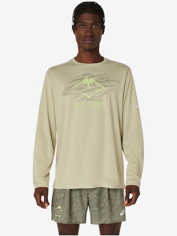ASICS Shirt 'ASICS Fujitrail Logo' in Grün: Vorderseite