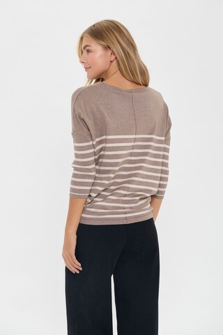 SAINT TROPEZ Sweater 'MilaSZ' in Beige