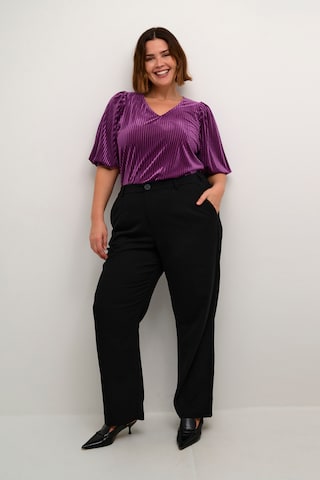 KAFFE CURVE Shirts 'Cacanna' i lilla
