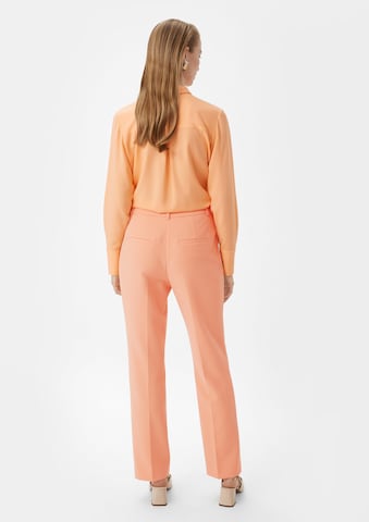 COMMA Regular Chino Pants in Orange: back
