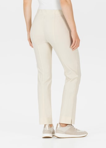 STEHMANN Slimfit Hose 'Ina' in Beige