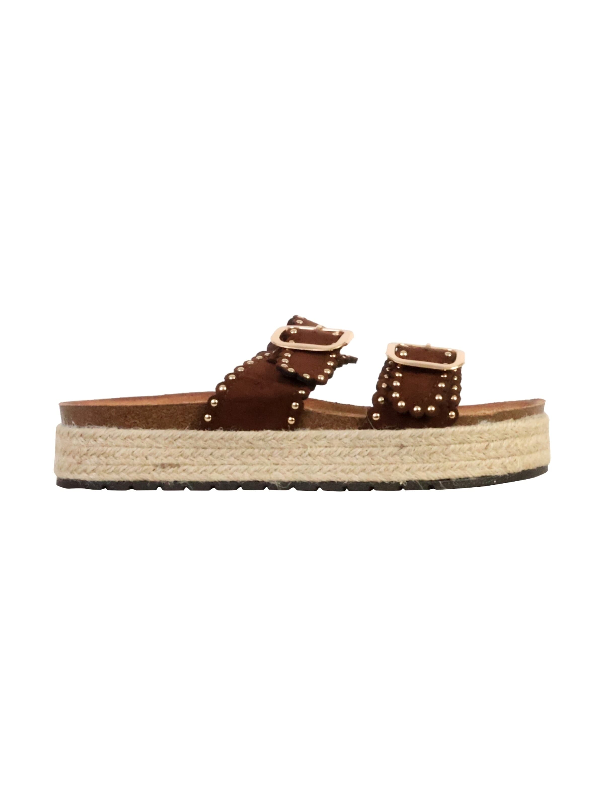 Super Mode Sandały 'Joalice-Sandalen zum Hineinschlüpfen' w kolorze zielony