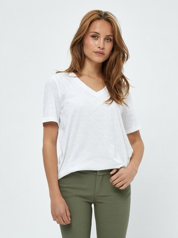 T-shirt minus en blanc : devant
