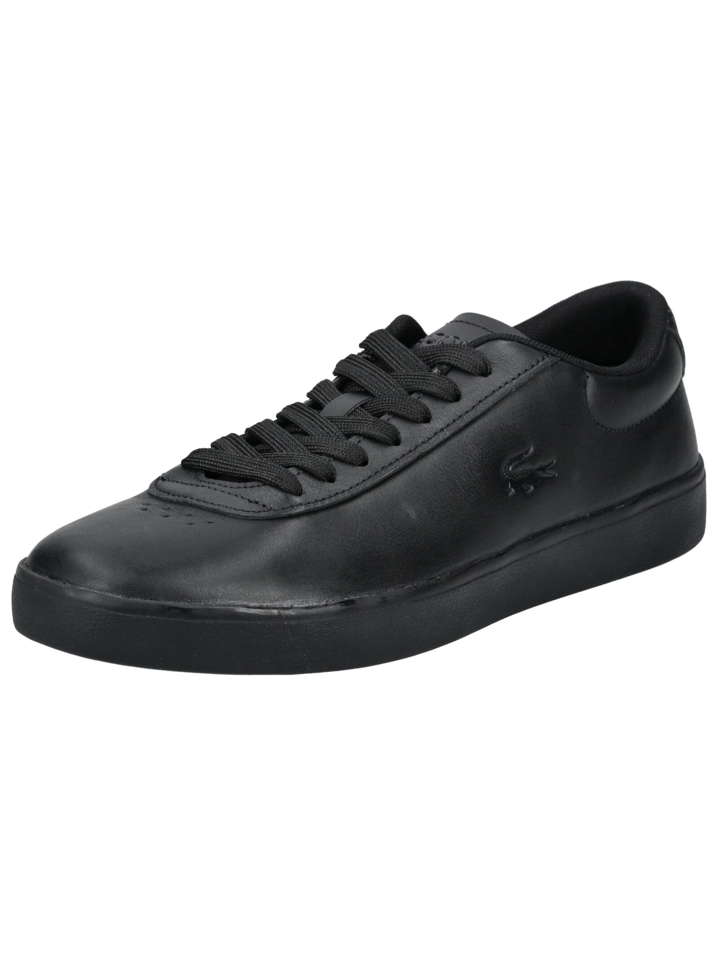 LACOSTE Platform trainers in Black: front