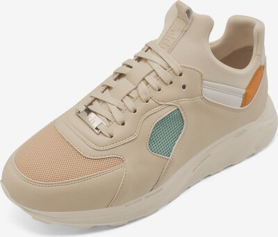 Sneaker low 'Larch' EKN Footwear pe bej / verde jad / portocaliu / alb, Vizualizare produs