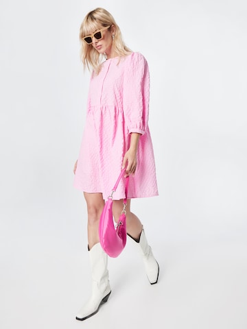 PIECES Shirt Dress 'Andrea' in Pink