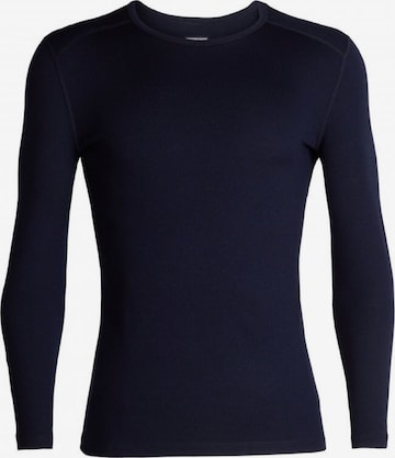 Base layer '260 Tech LS Crewe ' di ICEBREAKER in blu: frontale