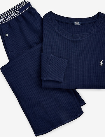 Pyjama 'Club Waffle' Polo Ralph Lauren en bleu : devant