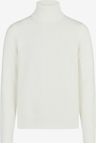 HECHTER PARIS Strickpullover 'Basic' in Weiß: Vorderseite