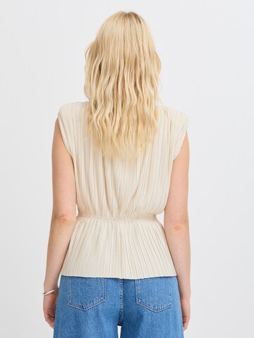 ICHI - Blusa 'MIKALA' en beige