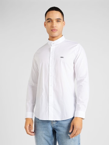 Michael Kors Slim fit Button Up Shirt in White: front