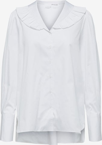 SELECTED FEMME Blouse 'Woodie' in White: front