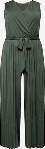ABOUT YOU Curvy Jumpsuit 'Lola Overall' in Green: front