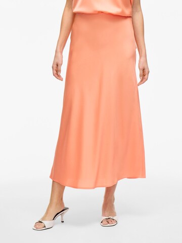 VILA - Falda 'VIEllette' en naranja: frente