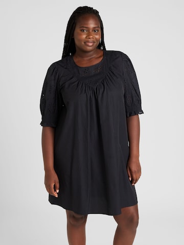 ONLY Carmakoma فستان 'RAINE' بلون أسود: الأمام
