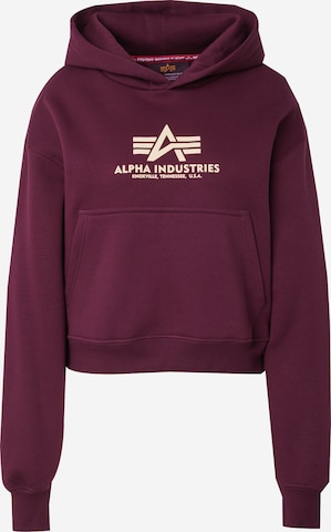 purpurinė ALPHA INDUSTRIES Megztinis be užsegimo: priekis