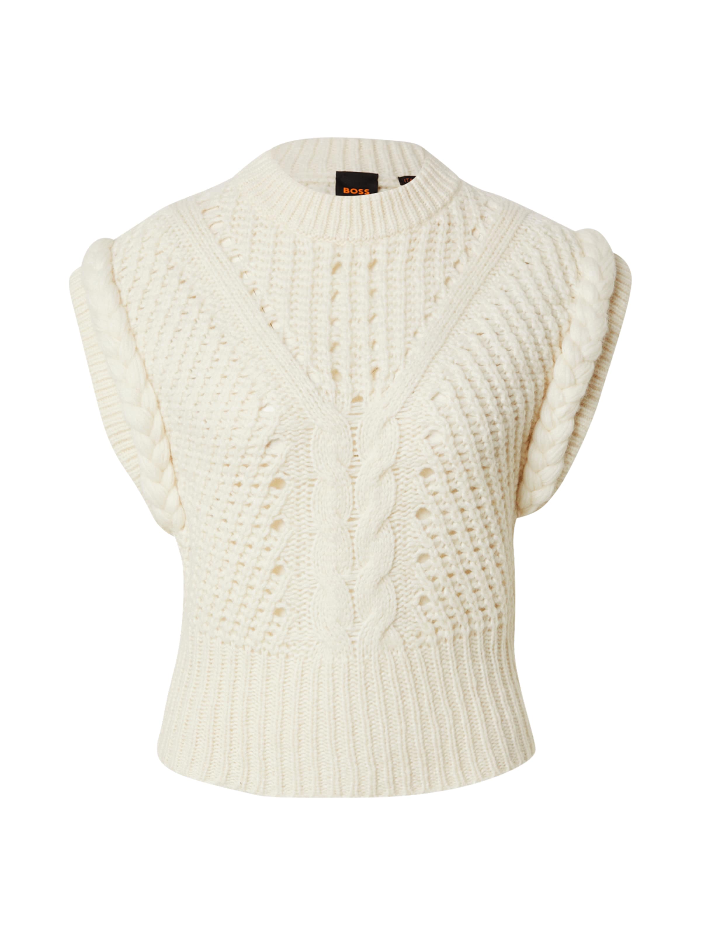BOSS Pulóver 'C_Fastina' - fehér: elől