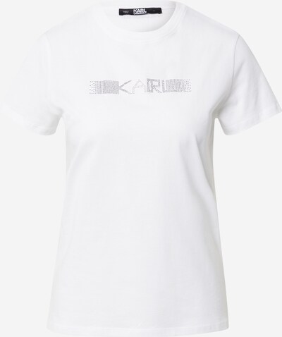 Karl Lagerfeld Tričko 'Rhinestone' - bílá, Produkt