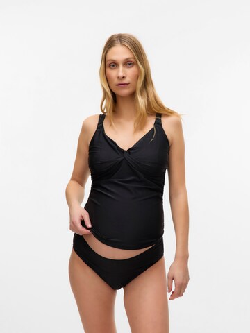 MAMALICIOUS Bustier Tankini w kolorze czarny