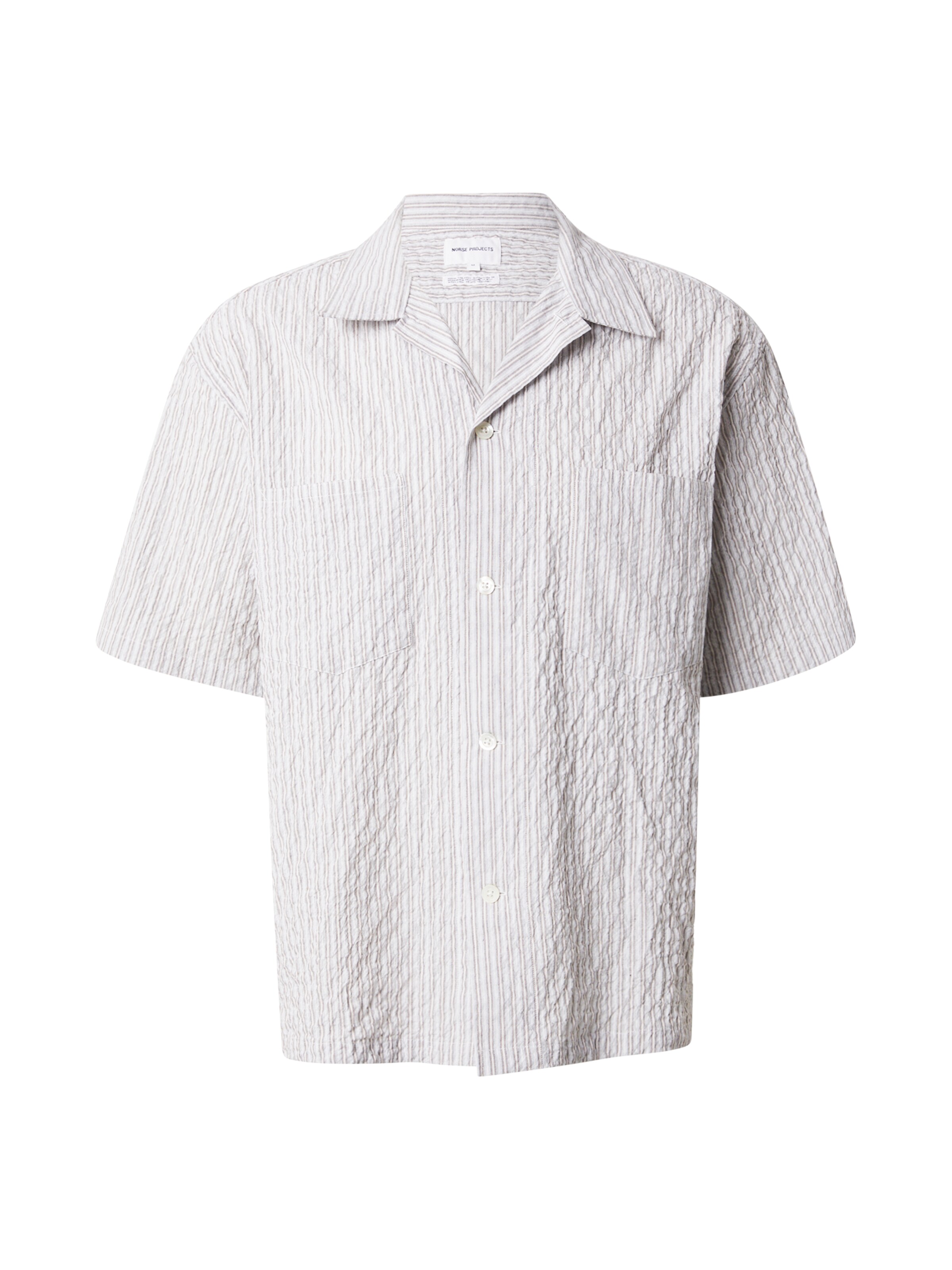 NORSE PROJECTS Pohodlné nošení Košile 'Mols' – šedá: přední strana