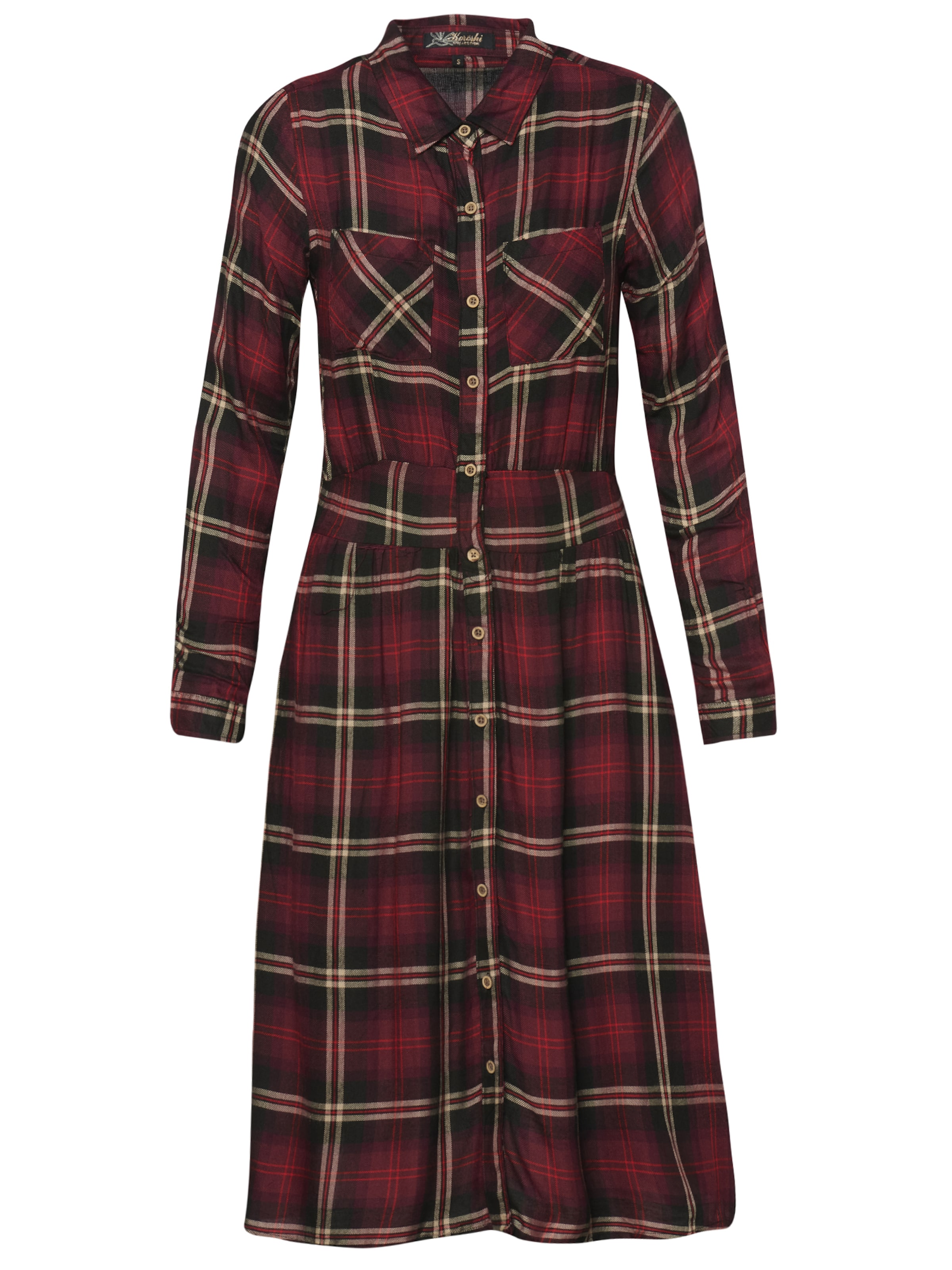 KOROSHI Košilové šaty – červená: přední strana