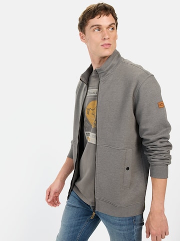 CAMEL ACTIVE Sweatjacke aus einem Baumwollmix in Grau