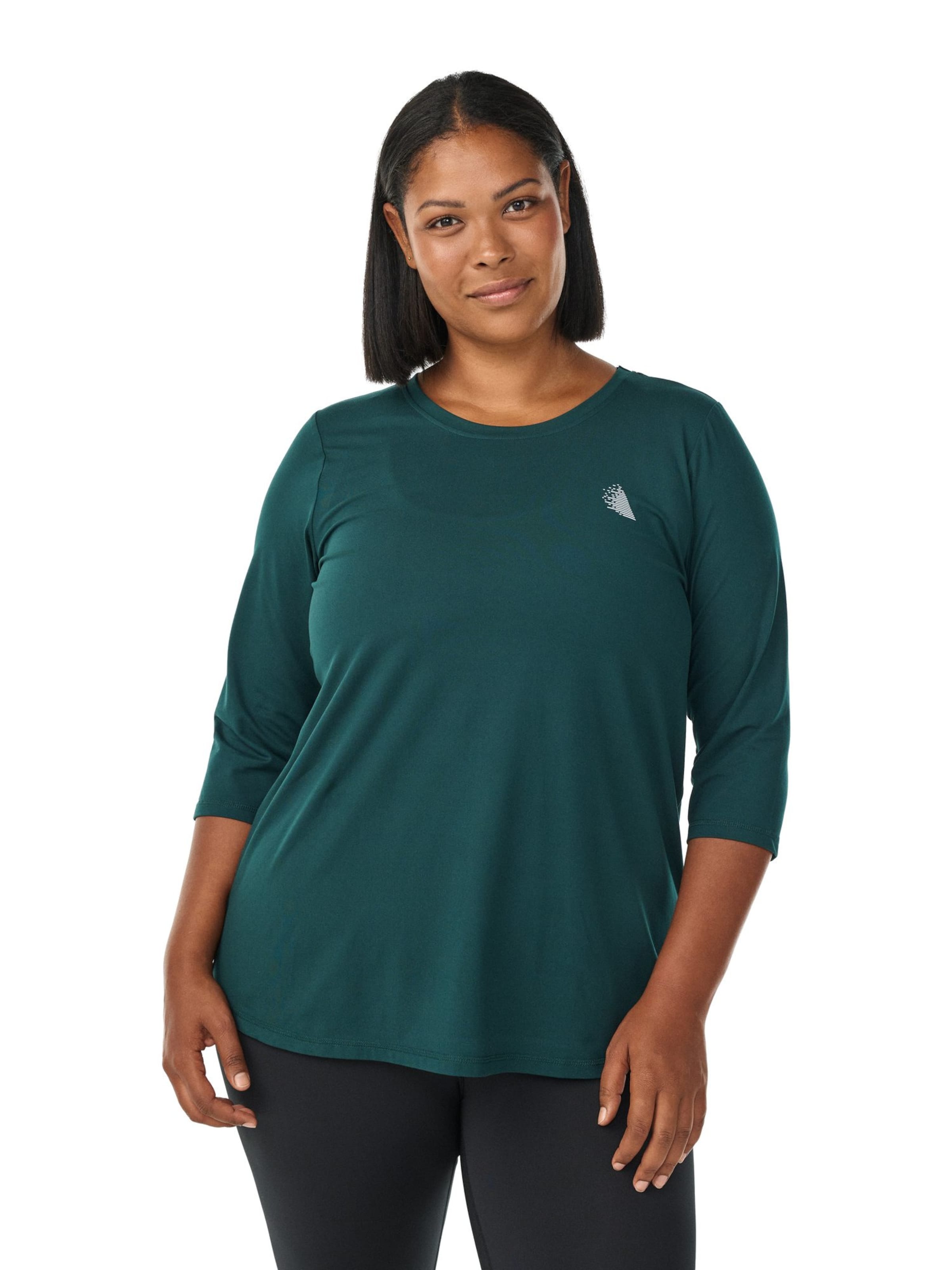 Active by Zizzi Tričko 'Abasic One' - Zelená: predná strana