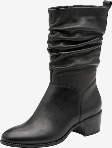 Bottes Tamaris en noir : devant