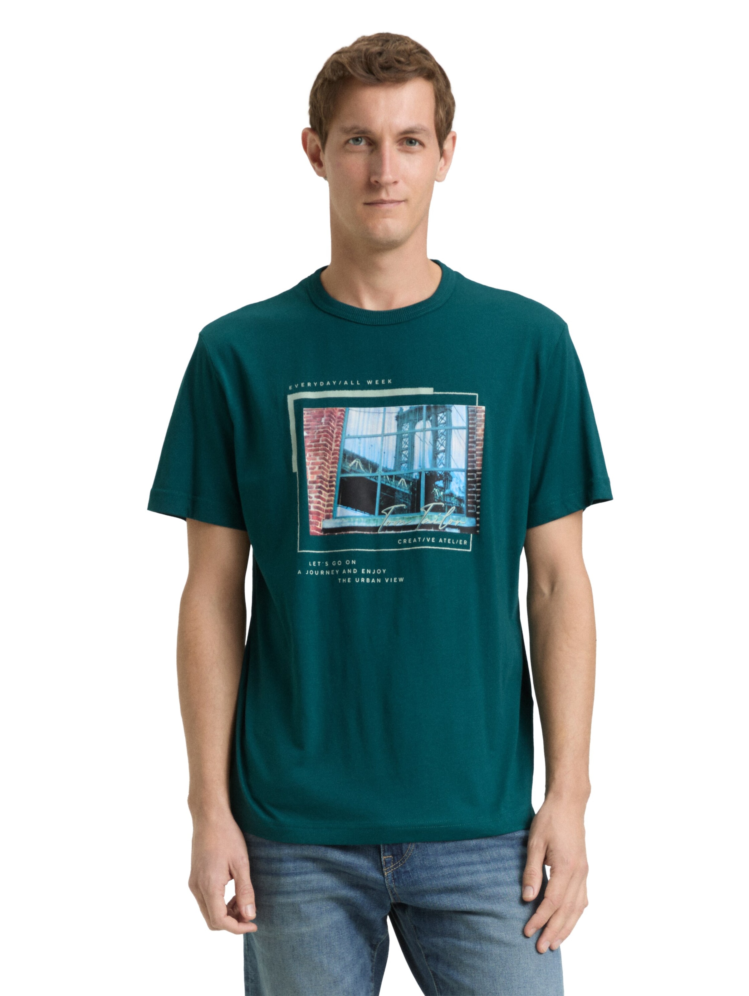 TOM TAILOR T-Shirt in Grün: Vorderseite