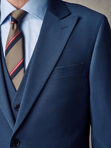Next Slim Fit Бизнес сако 'Motionflex-Stretch' в синьо