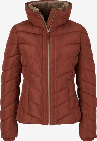 TOM TAILOR Winter Jacket in Brown: front