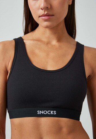 SNOCKS Μπουστάκι Σουτιέν σε μαύρο