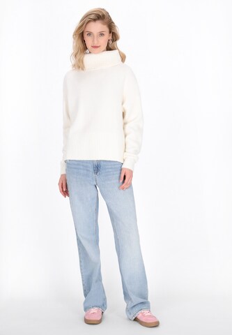Pull-over MYMO en blanc : devant