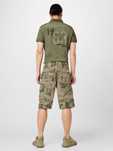 Regular Pantalon cargo CAMP DAVID en vert