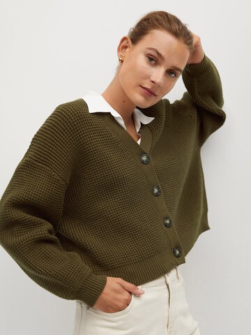 MANGO Strickjacke in Grün