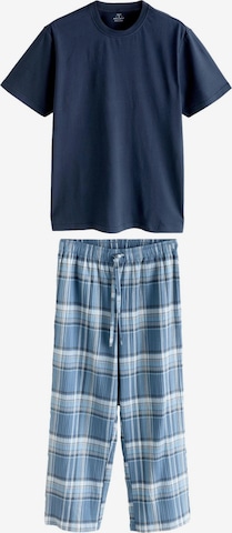 Next Pitkä pyjama värissä sininen: etupuoli