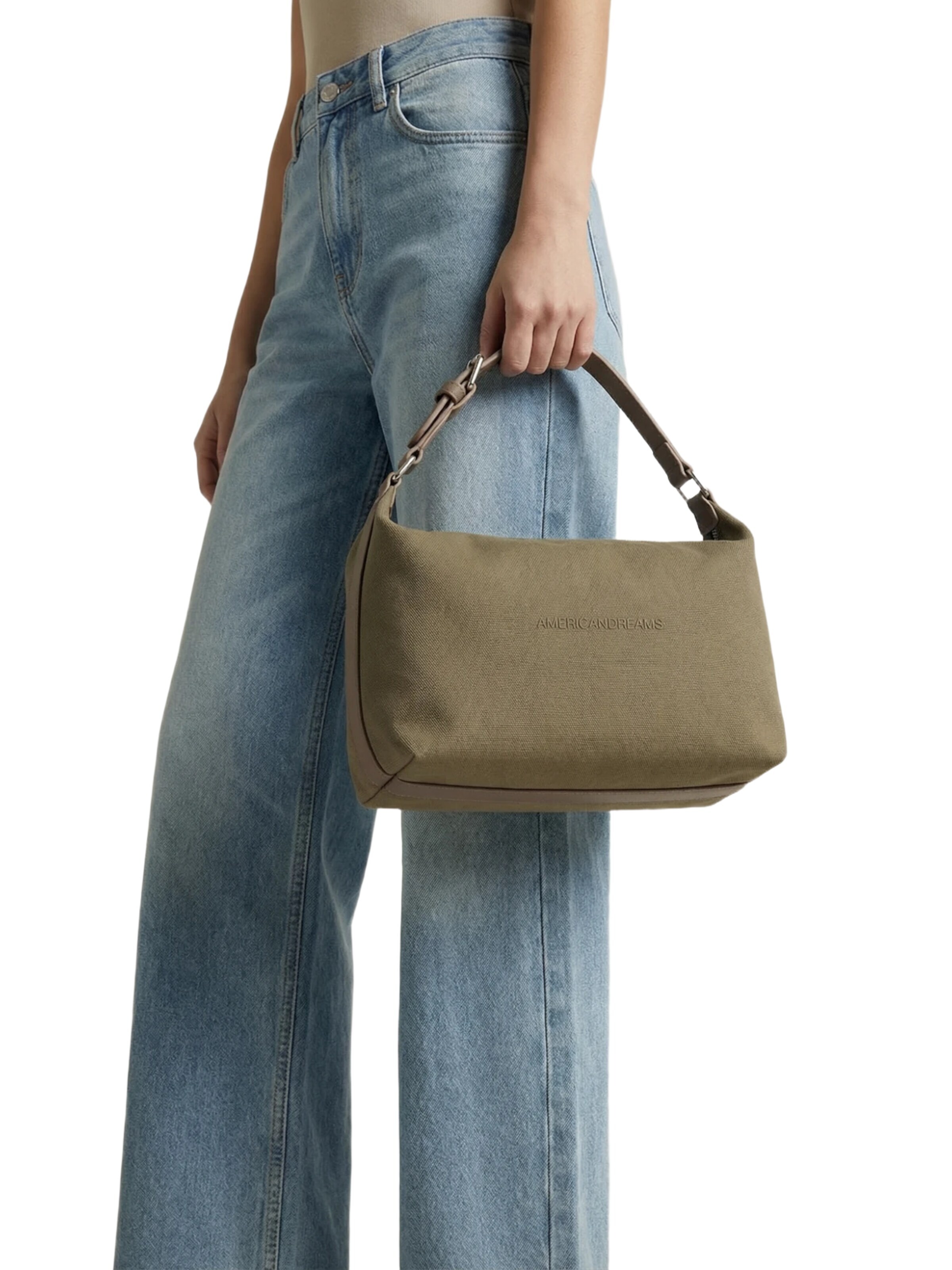 Borsa a mano 'Canvas Club' di americandreams in grigio