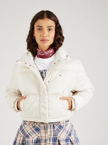 Veste mi-saison Tommy Jeans en beige : devant