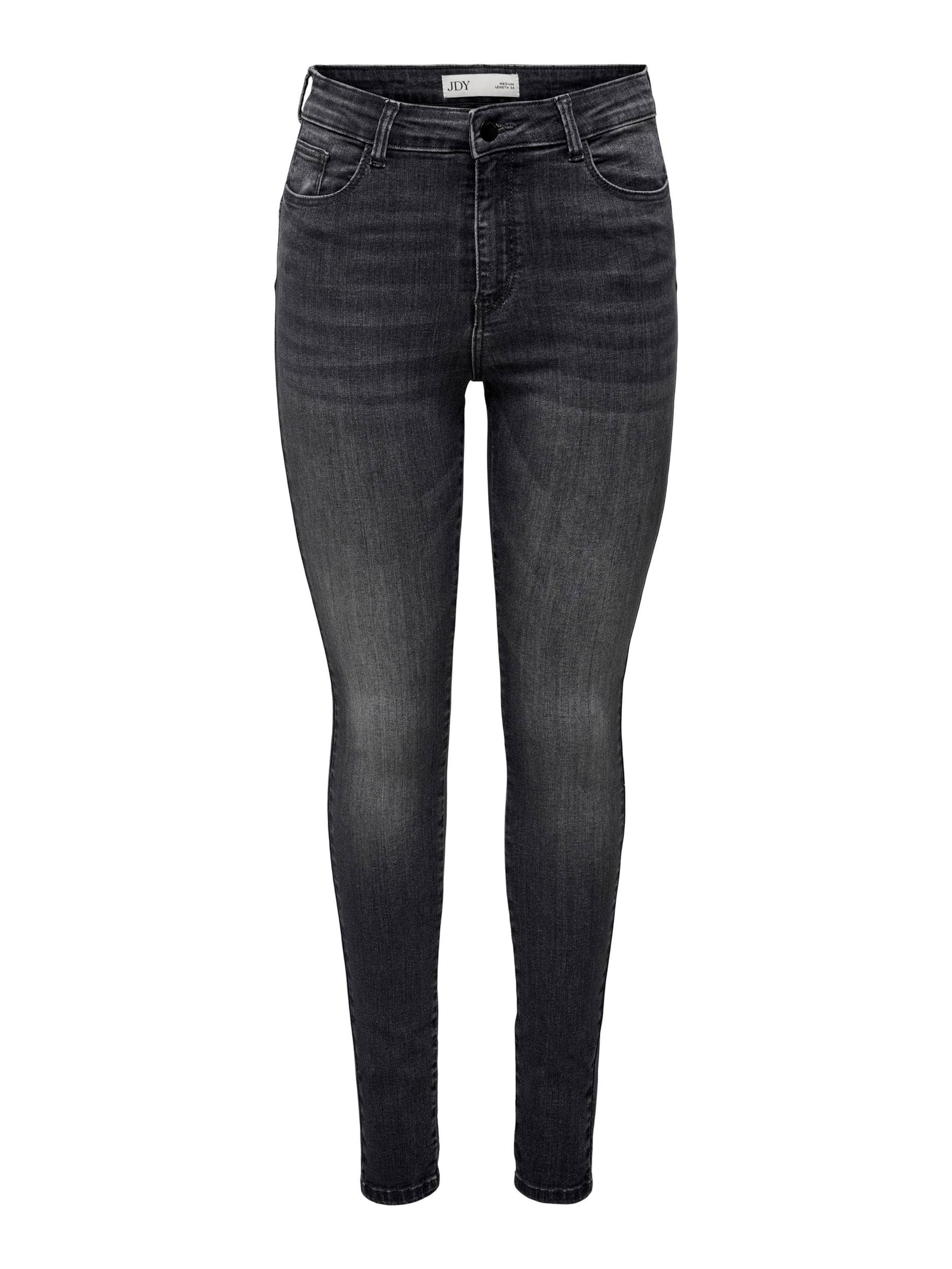 JDY Skinny Jeans 'VEGA' in Grijs: voorkant