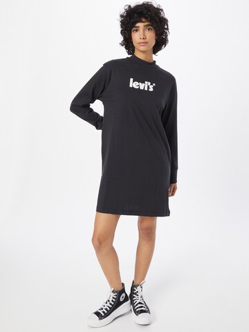 LEVI'S ® Klänning 'LS Graphic Tee Knit Dres' i svart: framsida