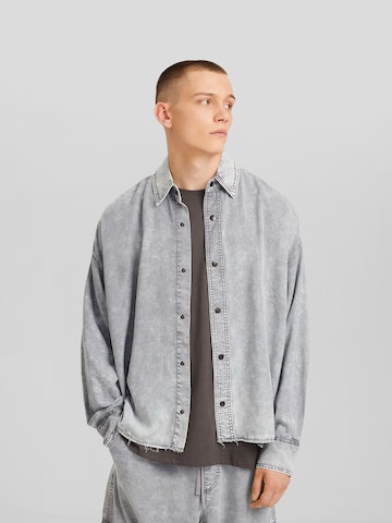 Bershka Between-season jacket in Grey: front