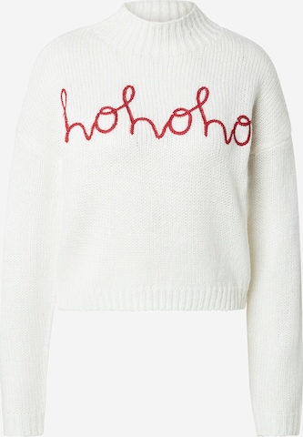 balta PIECES Megztinis 'PCJESSA': priekis