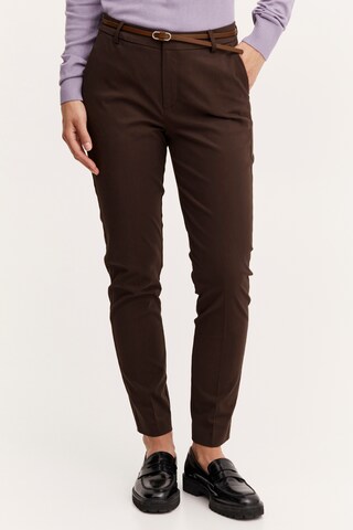 b.young Slim fit Chino Pants in Black: front