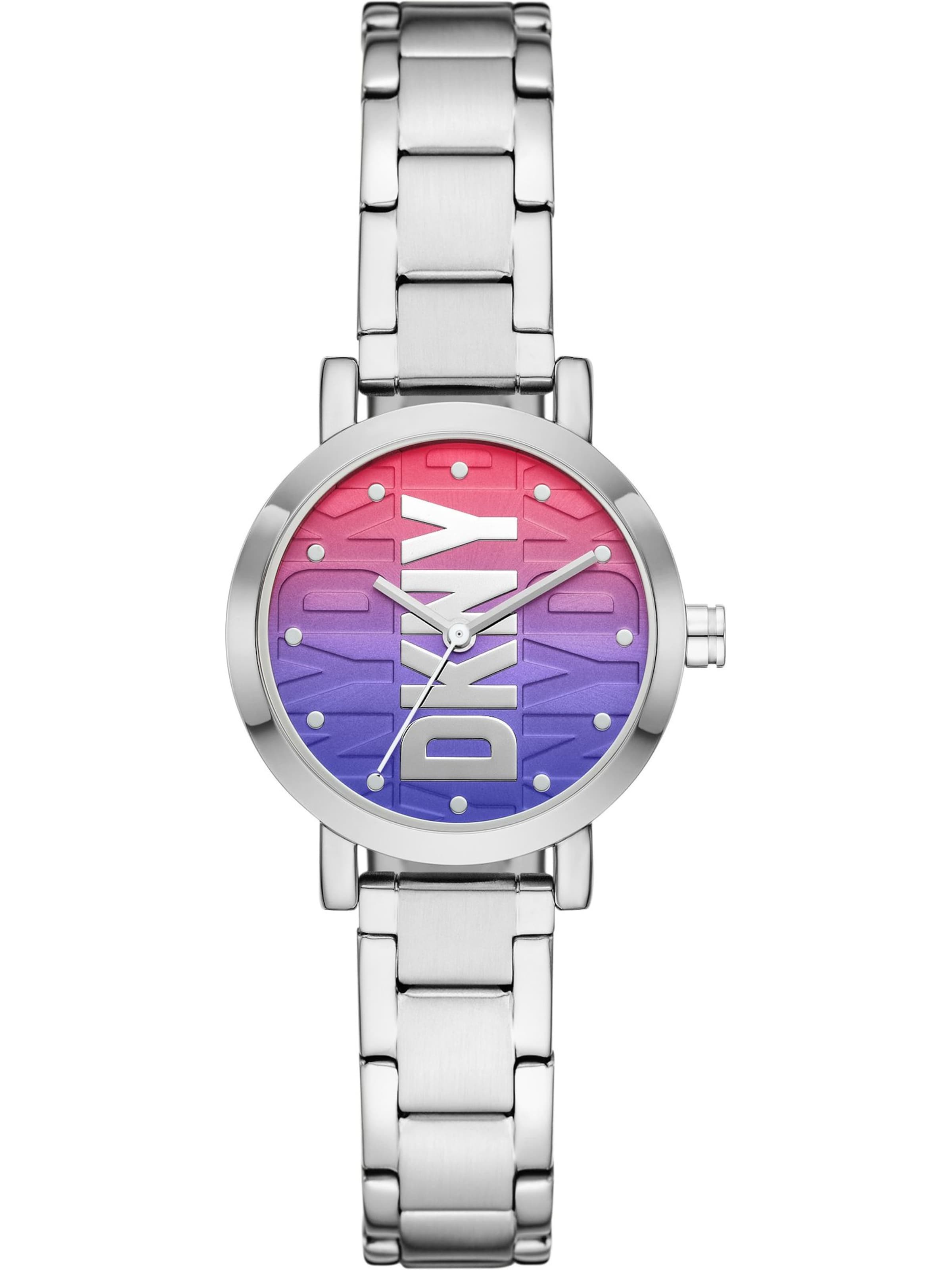 Montre à affichage analogique DKNY en argent : devant