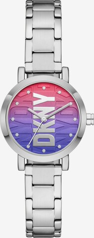 Montre à affichage analogique DKNY en argent : devant