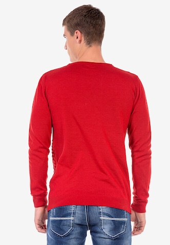 CIPO & BAXX Strickpullover in Rot